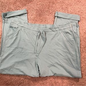 Eddie Bauer women’s XXL light blue cotton joggers